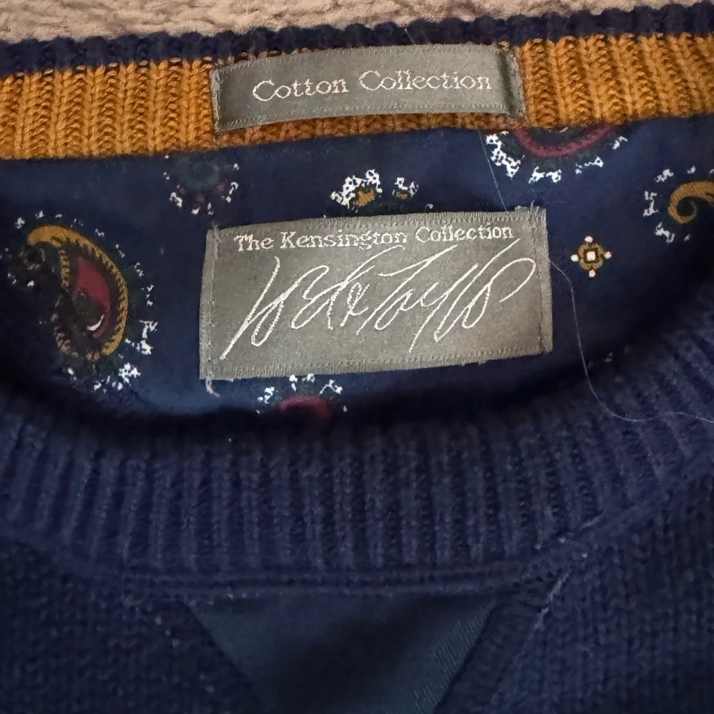 Vintage Kensington Collection color block sweater - Picture 4 of 4